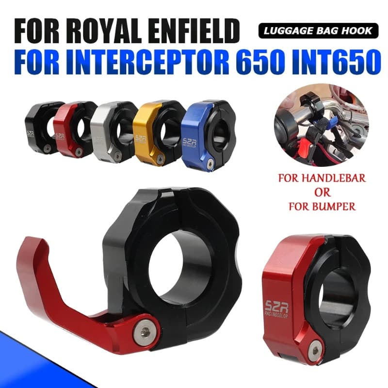 For Royal Enfield Interceptor 650 INT 650 INT650 2023 Motorcycle Accessories Handlebar Helmet Hook 