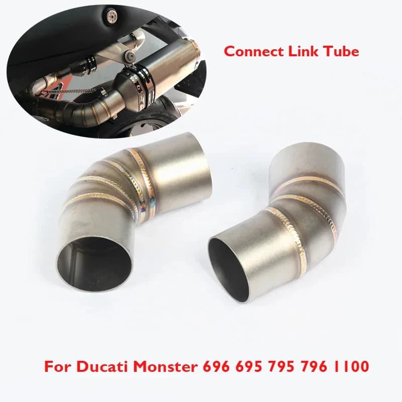 Motorcycle exhaust link pipe for DUCATI Monster 696 exhaust 2008-2014 Monster 796 795 2010-2014 796