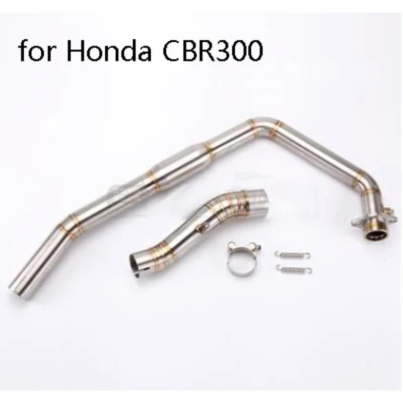 For HONDA CBR30 CB300R Motorcycle Exhaust System Front Header Link Tube Pipe Stainless Steel Connec