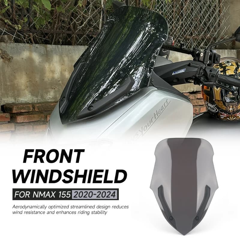 For Yamaha Nmax N-max 155 Nmax155 N-max155 2020-2024 Motorcycle Front Windscreen Windshield Wind Sc