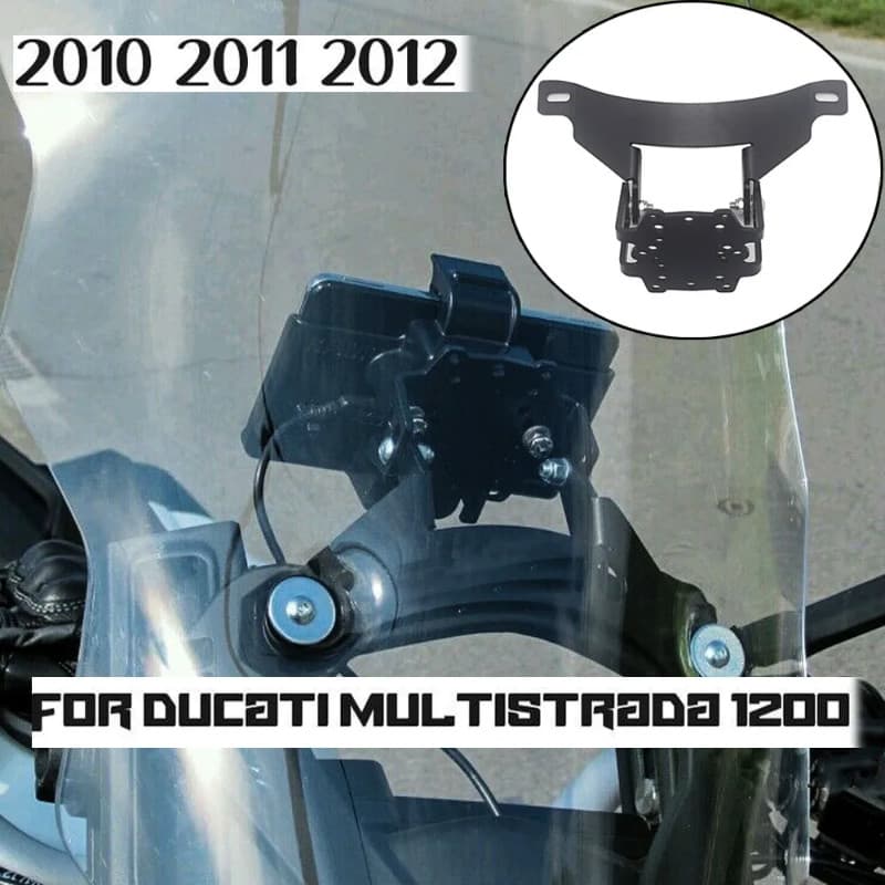 Multistrada 1200 Mobile Phone Navigation Bracket USB Charging GPS Adapter Holder For Ducati MULTIST