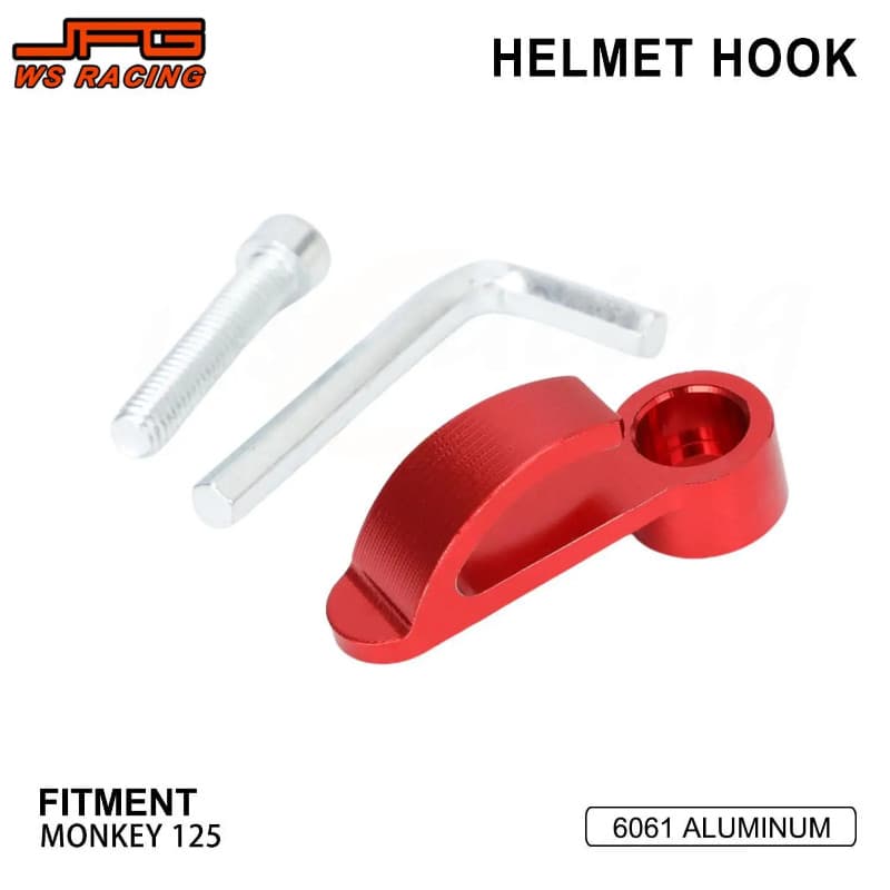 For Monkey125 CNC Helmet Hook Motorcycles Accessories Helmet Bracket Hooks For HONDA Monkey 125 Pit