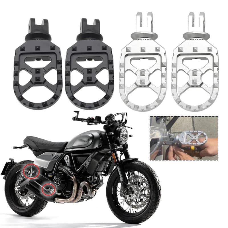 Fit For Ducati Scrambler800 Scrambler 400 800 1100 2014-2021 Adjustable Front Rear Footrest Rotatab