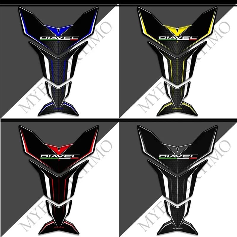 Fit Ducati Diavel S 1260S V2 V4 Decals Stickers Tank Pad Knee Kit Gas Fuel Oil Protection Fairing E