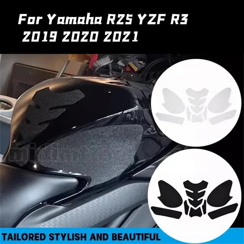 For Yamaha YZF R3 R25 YZF-R3 2019 - 2023 Side Fuel Tank Pad Protector Stickers Decal Gas Knee Grip 