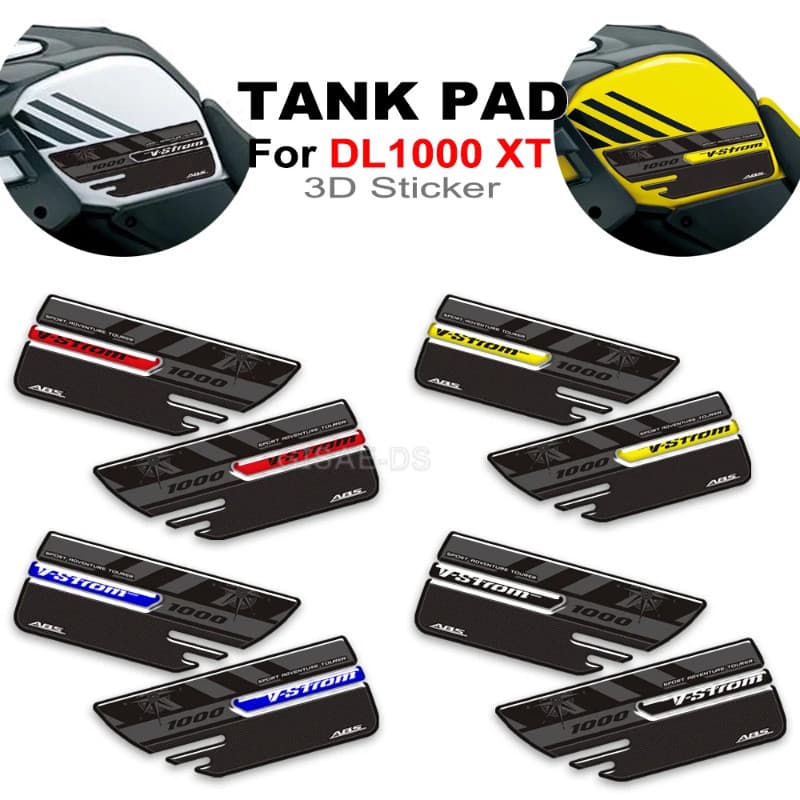 For Suzuki V Strom VStrom V-Strom DL 1000 XT DL1000 Motorcycle Tank Pad Grips Gas Fuel Oil Kit Knee