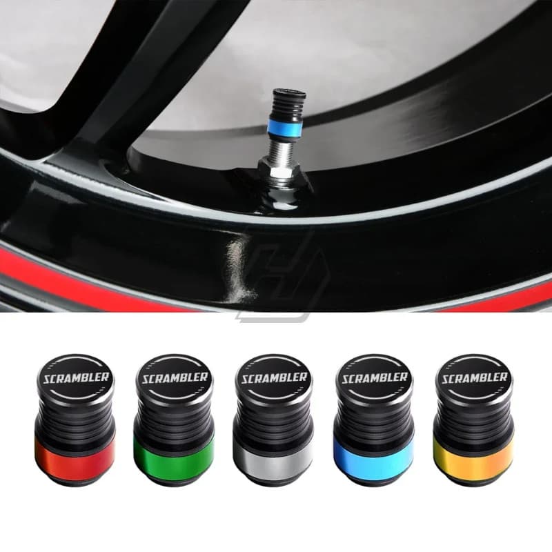 Motorcycle Accessories Wheel Tire Valve Caps Case for Triumph Ducati Street Scrambler 1200 Motorbik