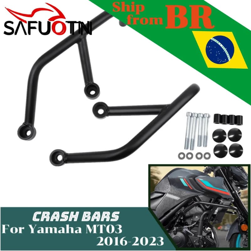 for MT-03 MT03 Engine Guard Highway Crash Bar Motorcycle Frame Protection Bumper for Yamaha MT 03 2