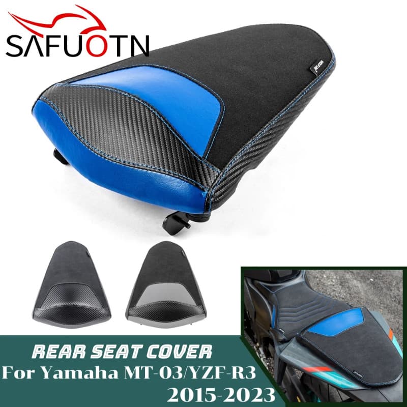 For MT 03 R 3 Rear Seat Cover For Yamaha MT-03 YZF-R3 2015-2023 MT03 YZF R3 Motorcycle Passenger Se