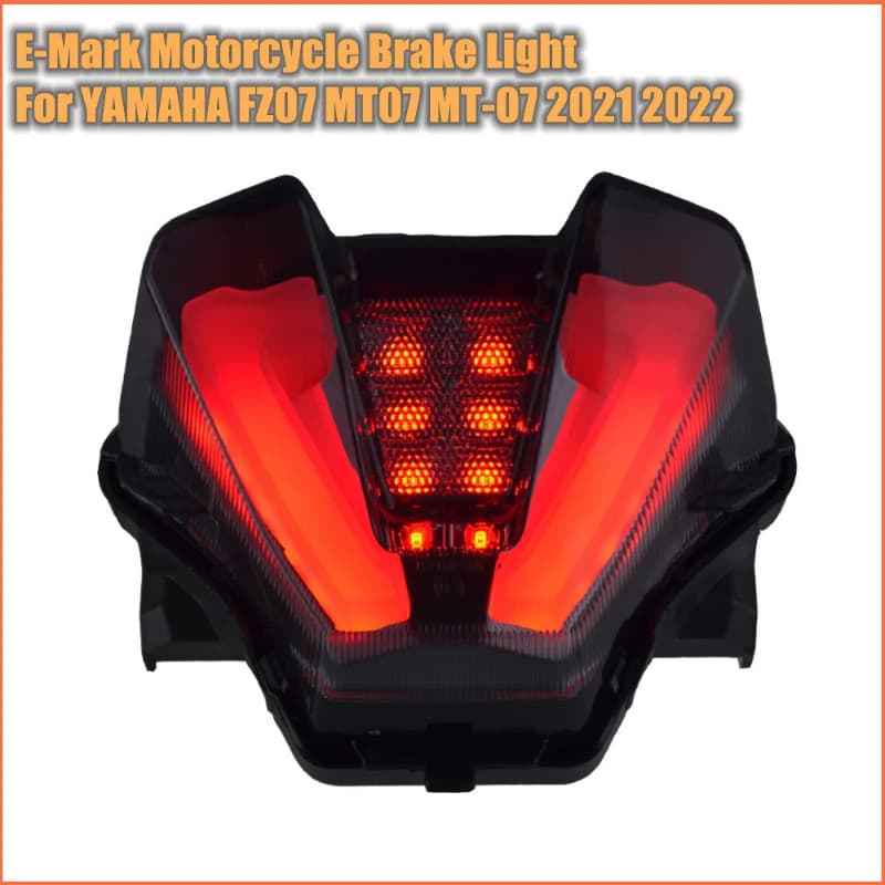 For Yamaha MT07 FZ07 Tail Light Brake Light MT 07 MT-07 FZ-07 2020 2021 Motorcycle LED Taillight Wa