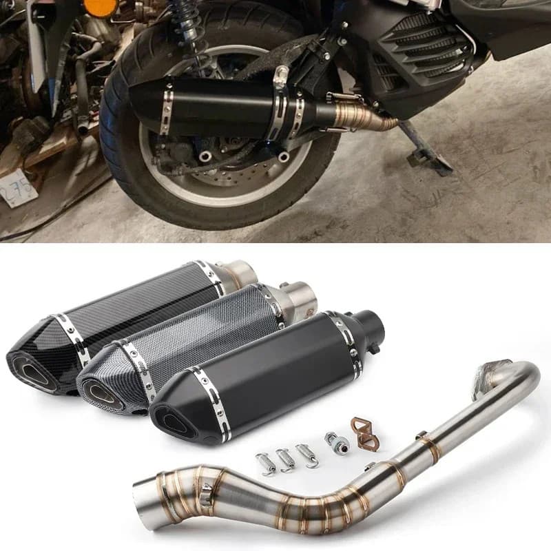 For YAMAHA NMAX 155 NMAX155 NMAX 125 NMAX125  Motorcycle Exhaust Slip-On Full System Modified Front