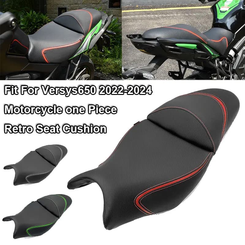 Fit For Kawasaki Versys650 Versys 650 2022-2024 Motorcycle Front Driver Rear Passenger Seat Covers 