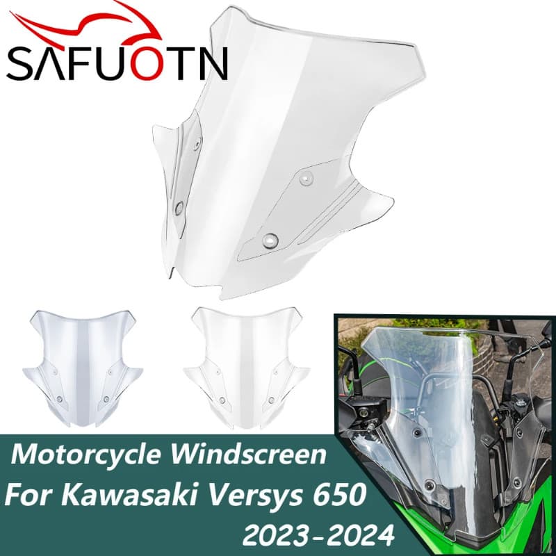 For Versys 650 Sport Touring Windshield Windscreen  For Kawasaki Versys650 2023-2024 Motorcycle Win
