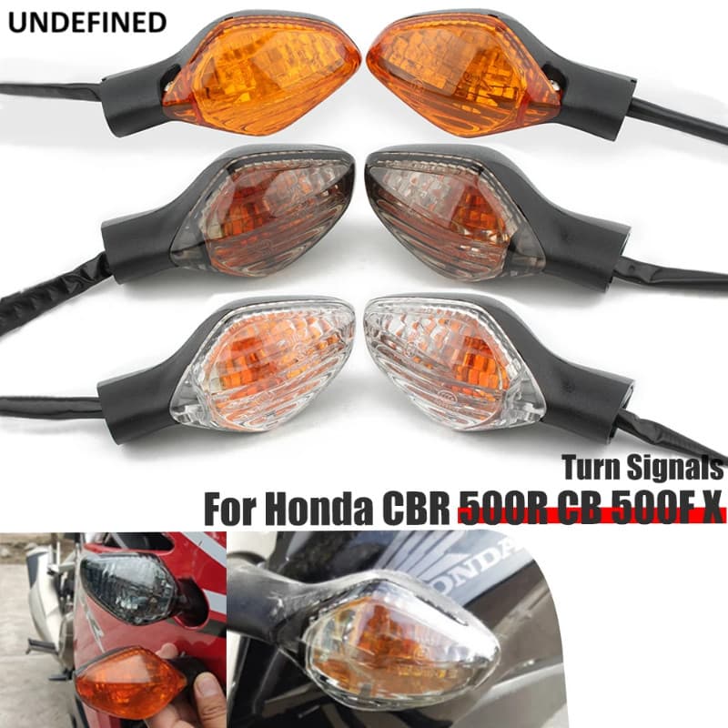 Turn Signals For Honda CBR500R CB500F CB500X CBR650F 2014-2020 Motorcycle Blinker Indicator Lamp Fr