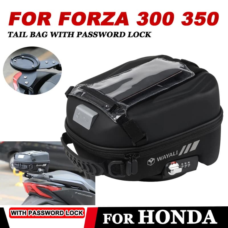 Motorcycle Tail Bag for Honda Forza350 NSS350 Forza 350 300 Forza300 NSS 300 Rear SeatBag Removable