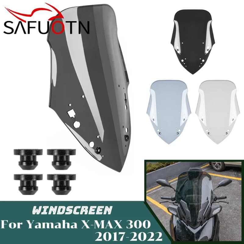 X-MAX300 XMAX300 Windshield Windscreen for Yamaha X-MAX XMAX 300 2017-2022 Motorcycle Wind Deflecto