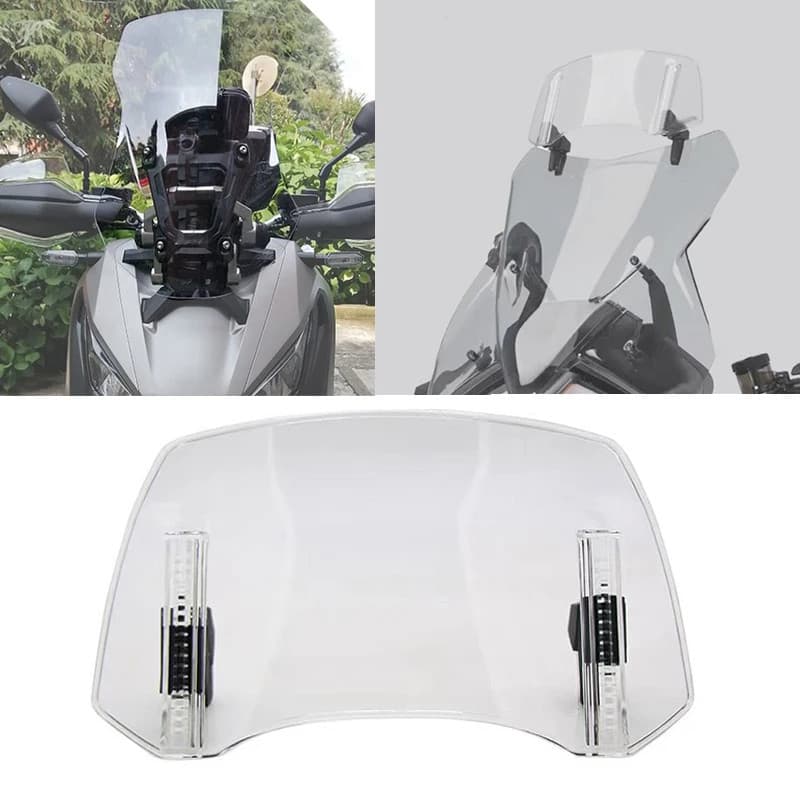 Motorcycle Fit For HONDA ADV150 ADV 150 ADV-150 Windshield Extension Adjustable Spoiler Clamp-On Wi