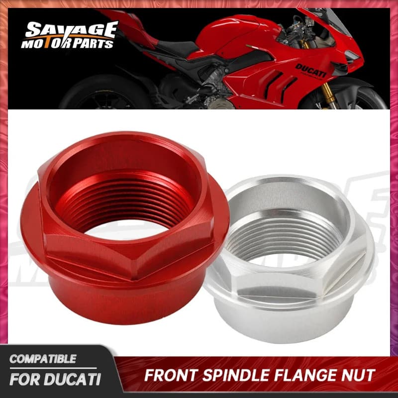 Front Wheel Axle Flange Nut For DUCATI Panigale V2 V4 899 959 1199 1299 1098 1198 Diavel 1260 Xdiav