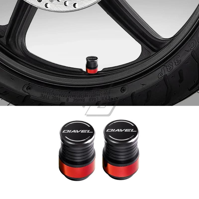 For Ducati DIAVEL S 1260 Motorcycle Accessories Wheel Tire Valve Caps Covers