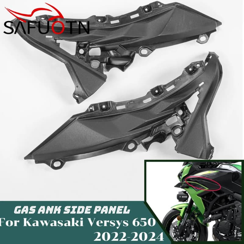 Versys650 Front Gas Fuel Tank Side Panel Fairings Cover For Kawasaki Versys 650 2022 2023 2024 Moto