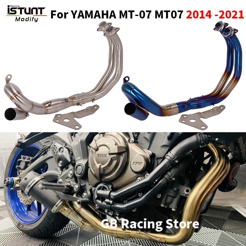 For Yamaha MT 07 Mt-07 FZ 07 XSR 700 2014 - 2021 Motorcycle Exhaust System Escape Moto Stainless St
