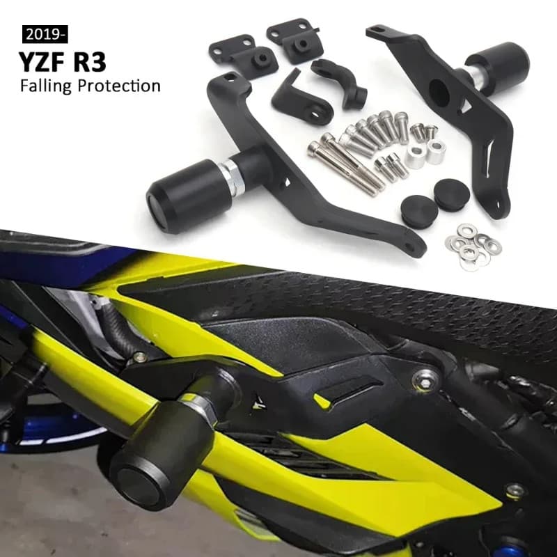 Motorcycle Engine Guard Anti Crash Frame Slider Falling Protector Kit For YAMAHA YZF-R3 YZF R3 2019