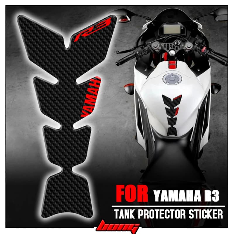 YZF-R3 Motorcycle Anti Slip Tank Pad Protector Sticker FOR YAMAHA YZF-R3 R3 2021 2022 All years Pro
