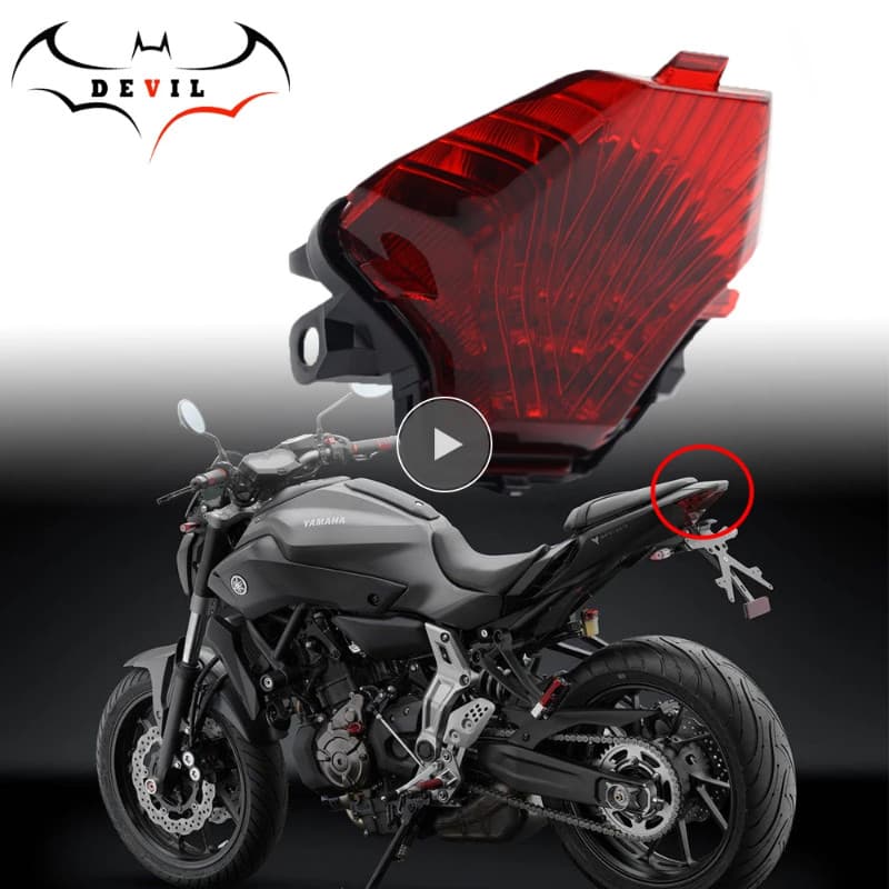For YAMAHA MT-07 FZ-07 MT-25 MT-03 YZF R3 R25 2014-2022 Integrated LED Tail Light Turn signal Assem