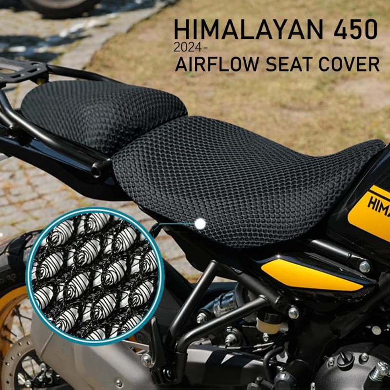 Motorcycle Seat Cover for Royal Enfield Himalayan 450 2024 Seat Covers Seat Protect Cushion 3D Hone