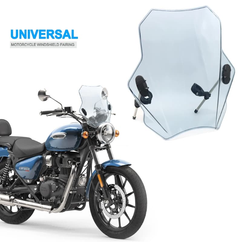 Motorcycle Windscreen Windshield Covers  Deflector Universal FOR Royal Enfield Meteor 350 2020 - 20