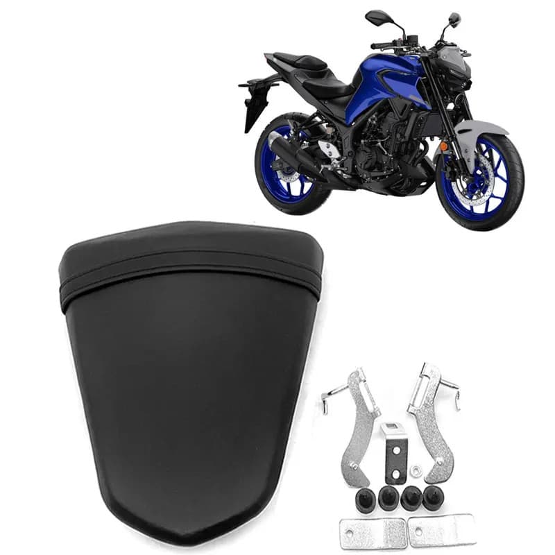 MT 03 25 Motorcycle Black Rear Pillion Passenger Seat Cushion Fit for Yamaha MT-03 MT-25 2015-2020 