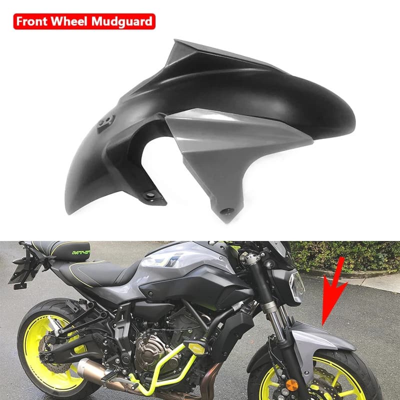 MT 07 FZ 07 Front Fender Front Tire Cover Fairing Carbon Fiber New Mudguard For YAMAHA MT-07 FZ-07 