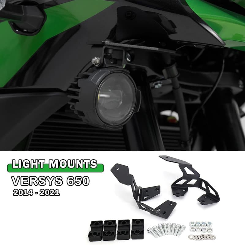 Versys 650 Accessories Fog Light Mounting For Kawasaki VERSYS 650 Versys650 2014- 2022 Fog Light Br