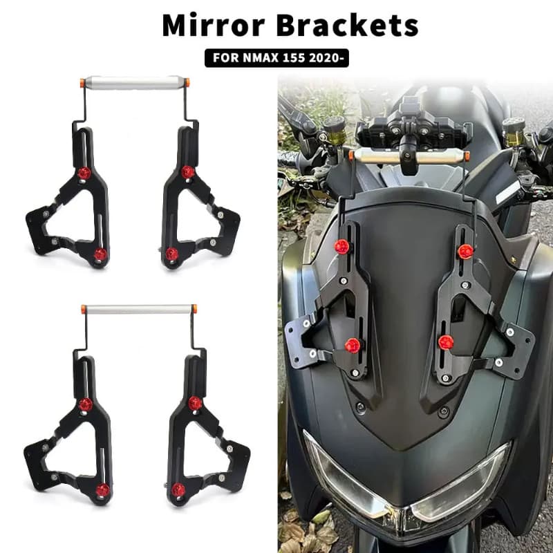 New for Yamaha N-MAX 155 NMAX 155 NMAX 155 2020-2023 Rearview Mirror Holder Phone Holder GPS Naviga