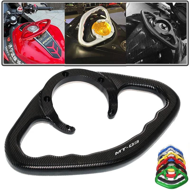 For YAMAHA MT-03 MT03 MT 03 Motorcycle Accessories CNC Passenger  Grip Tank Grab Bar