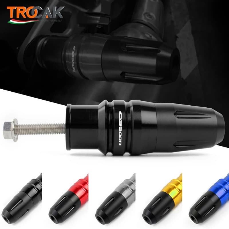LOGO CB300R Motorcycle CNC Frame Crash Pads Exhaust Sliders Crash Protector For Honda CB300R CB 300