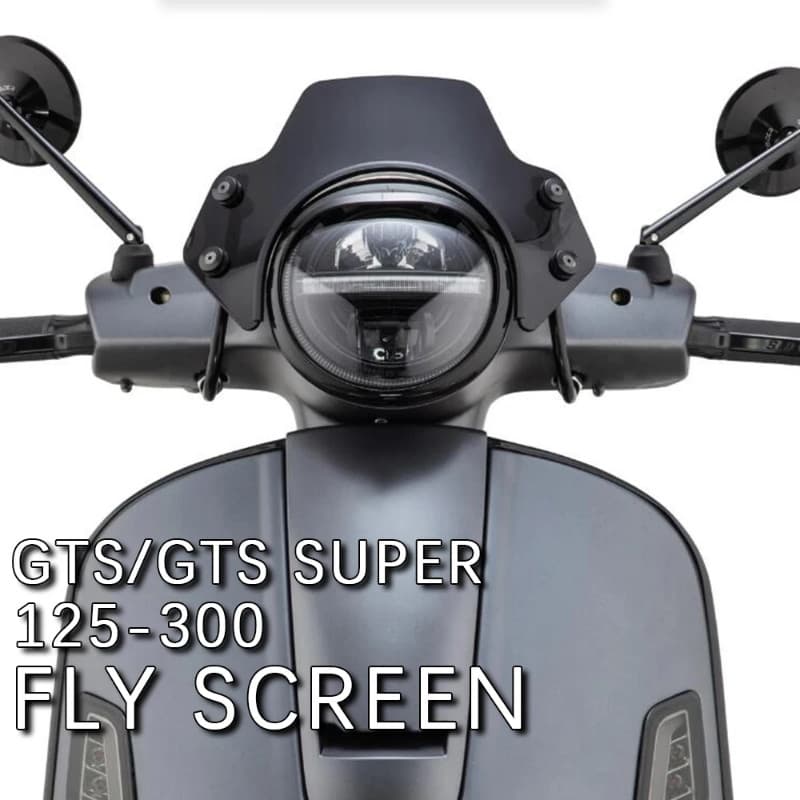 For Vespa GTS 125 GTS 250 GTS 300 GTS Super 125-300 Motorcycle Windshield Fly screen GTS300 GTS250 