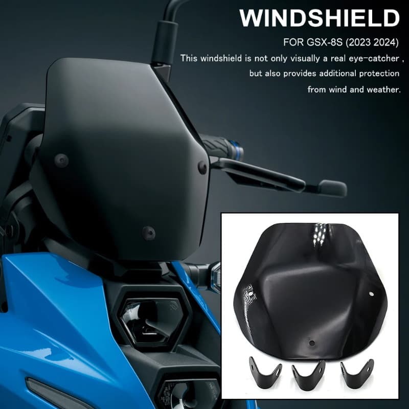 Motorcycle Accessories WindScreen Windshield Visor Deflector For Suzuki GSX-8S GSX 800S gsx s8s GSX