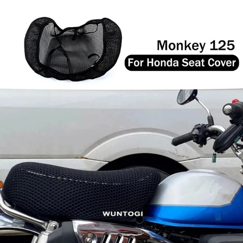 For Honda Monkey 125 Motorcycle Seat Cover Monkey125 3D Airflow Honeycomb Mesh Heat Insulation Cush