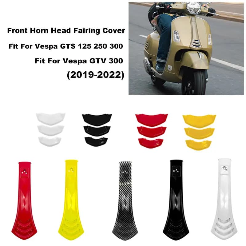 Motorcycle Front Horn Head Fairing Cover Fit for Vespa GTS125 GTS250 GTS300 2019-22 GTS 125 250 300
