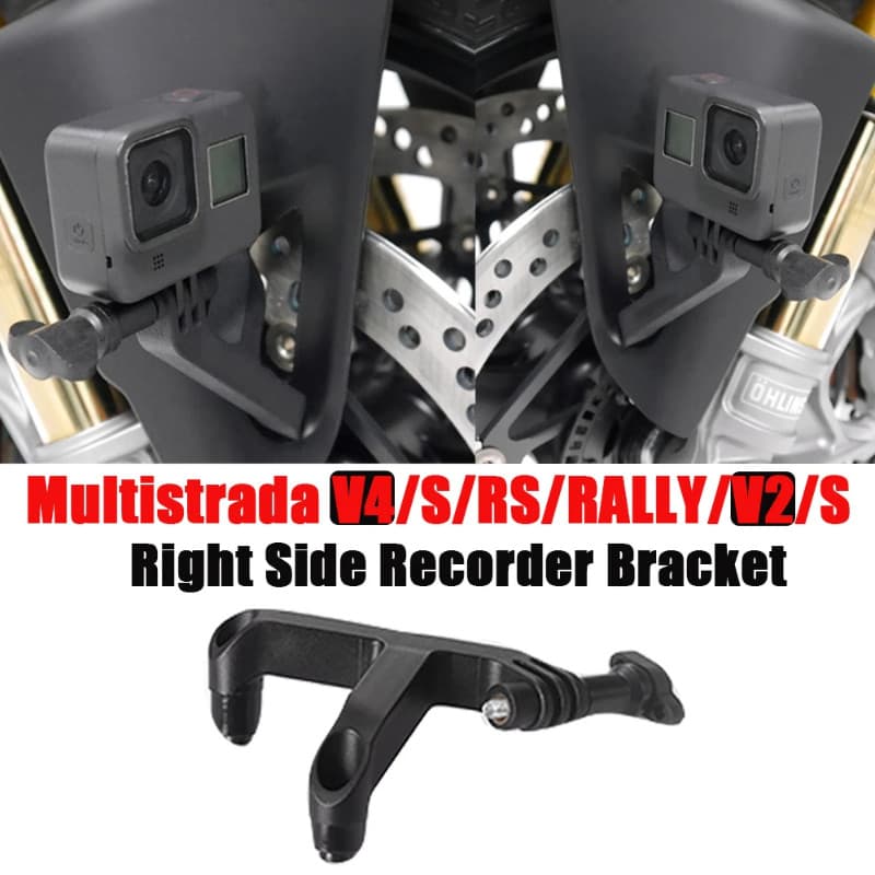 Multistrada V4 Motorcycle Tyre Right Side Recorder Holder For DUCATI MULTISTRADA V4 S/RS/RALLY V2 D