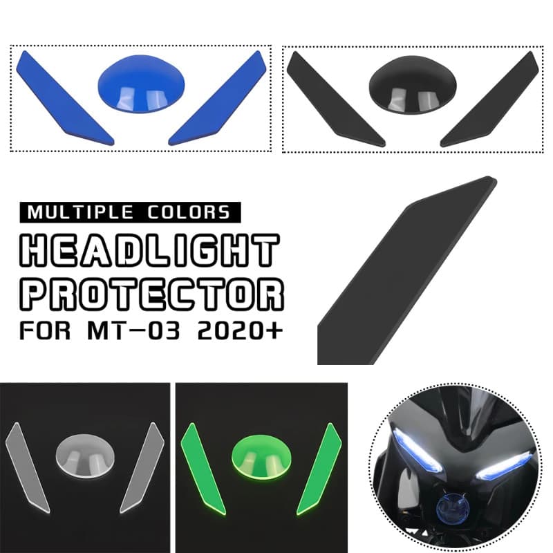 MT03 Front Headlight Cover Guard Protection Acrylic Shield Screen Lens For Yamaha MT-03 MT 03 2020 