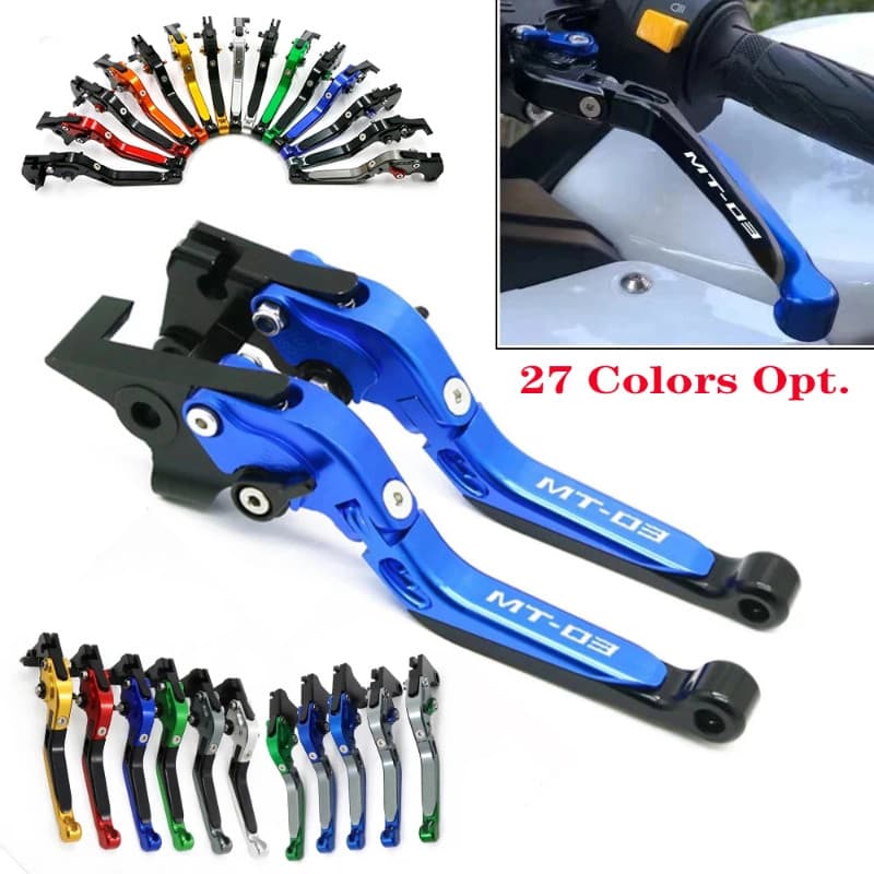 For YAMAHA MT-03 MT03 MT 03 2018-2019 Motorcycle Accessories CNC Folding Extendable Brake Clutch Le