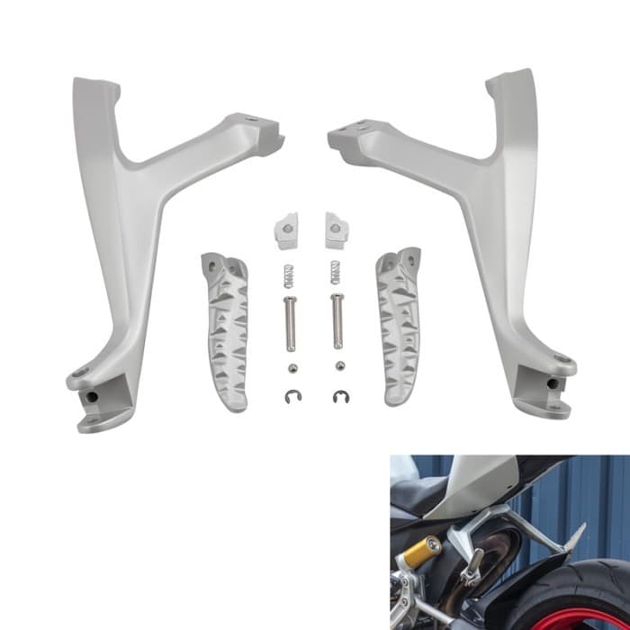 Passenger Foot Pegs Footrests Bracket For Ducati 899 Panigale ABS 2014 1299 Panigale S ABS 2017 Str