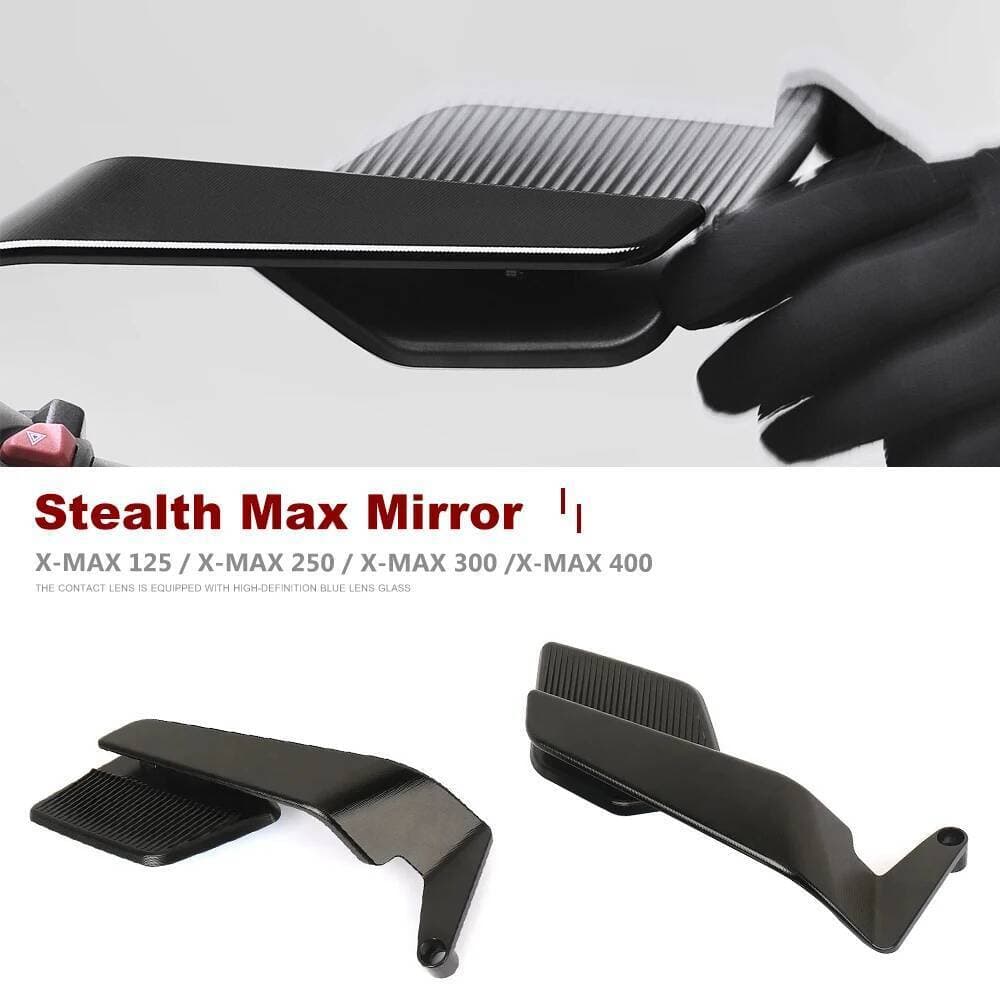 รถจักรยานยนต์สําหรับ Yamaha X-MAX 125 X-MAX125 X-MAX 250 X-MAX 300 XMAX 400 XMAX300 Stealth Max กระจกกระจกมองหลังด้านข้างกระจก