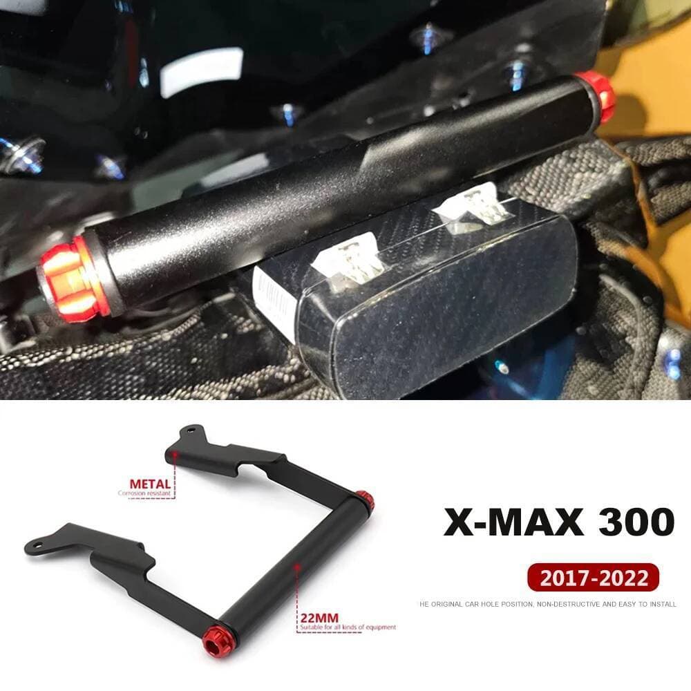 ใหม่ด้านหน้า 22 มม.ที่วางโทรศัพท์ GPS Mount สําหรับ Yamaha XMAX300 X-MAX XMAX 300 X-MAX300 2017-2022 2018 2019 Navigation Bracket