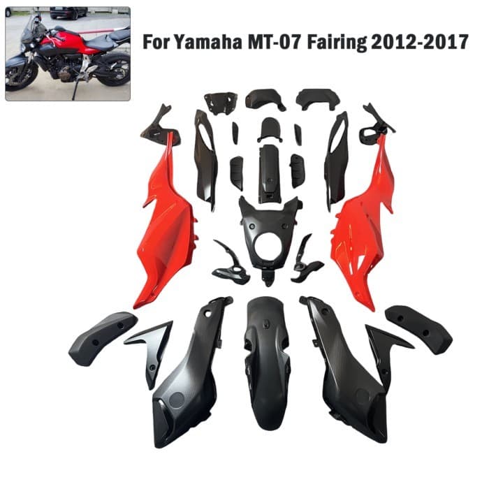 Suitable For Yamaha MT07 FZ07 MT-07 2012-2017 ABS injection full fairing body kit MT 07 FZ 07 2015 