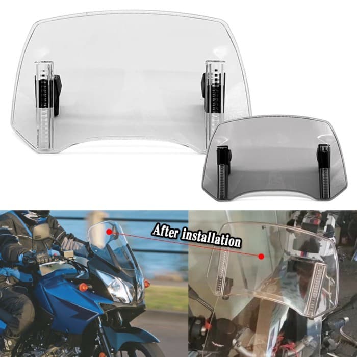 V-Strom DL650 DL1000 Adjustable Windscreen Windshield Extension Spoiler Wind Fit For SUZUKI Burgman
