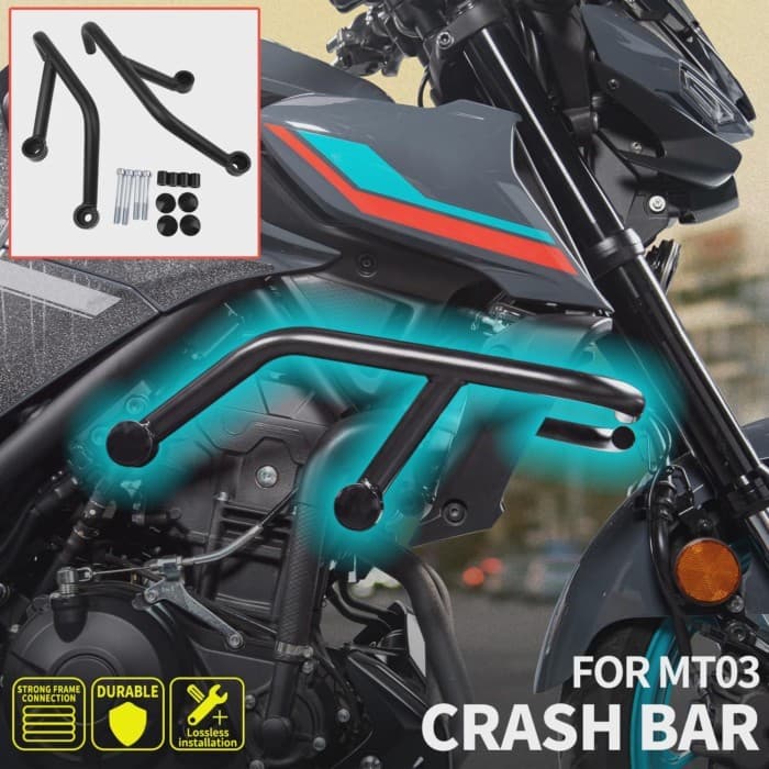 For Yamaha MT03 MT25 MT 03 25 MT-03 MT-25 2015-2023 Motorcycle Crash Bar Engine Guard Frame Bumper 