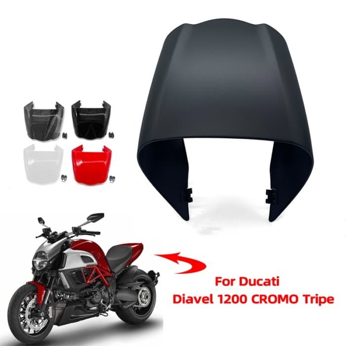 Motorcycle Pillion fairing Rear hump Rear Seat Cover Fit For Ducati Diavel 1200 CROMO Tripe 2011 20